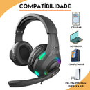 🎮 Combo Gamer Completo 4 em 1 – Teclado, Mouse RGB, Mousepad e Headset