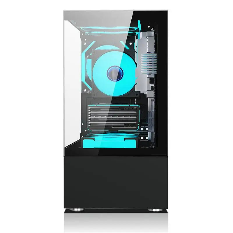 🖥️💡 Gabinete Gamer Aquário PIXXO CG200B Preto – Vidro Temperado, RGB, Alta Performance para Setup