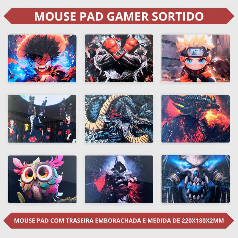 🎮 Combo Gamer Completo 4 em 1 – Teclado, Mouse RGB, Mousepad e Headset