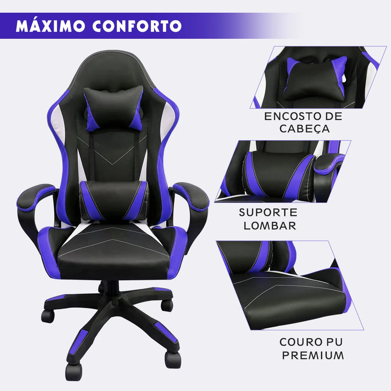 🪑 Cadeira Ergonômica Giratória para Escritório – Conforto, Mobilidade e Design Moderno