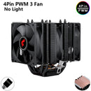 ⚔️ HNHU Dual Tower RGB (Preto/Branco) – Cooler CPU 6 Heatpipes Ultra Silencioso | Intel & AMD