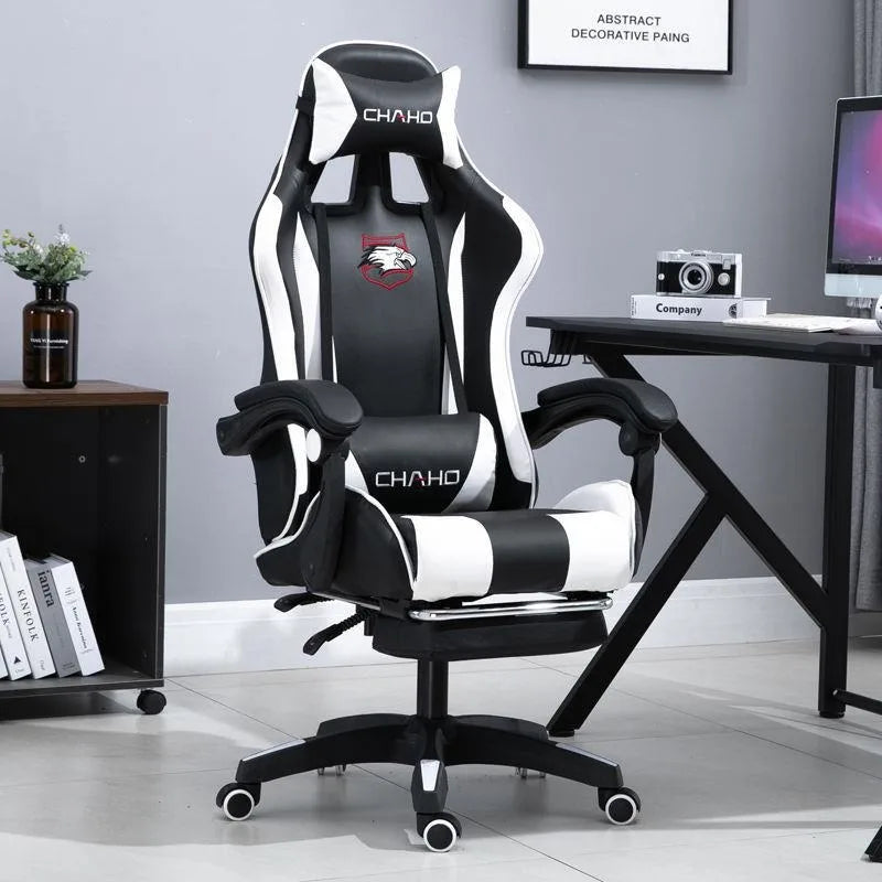 🔥🪑 Cadeira Gamer WCG Premium – Couro Racing, Conforto Extremo, Escritório & Internet Café | Alta Qualidade para Jogadores PRO