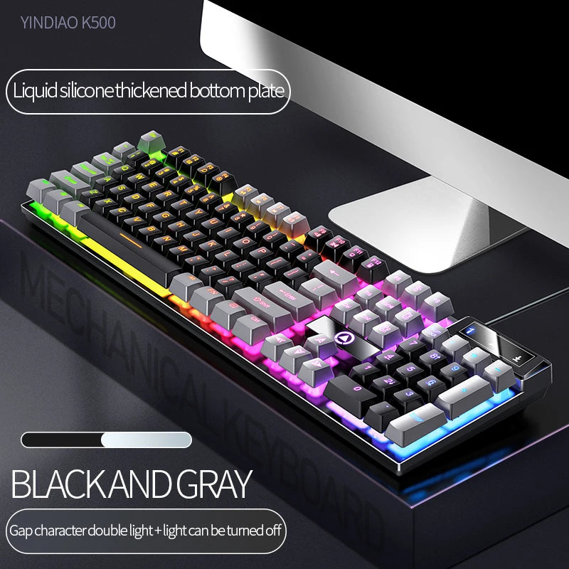 🎮🔥 TECLADO GAMER HARDCORE 104 TECLAS • RGB RAINBOW EXPLOSIVO • FEEL MECÂNICO • E-SPORTS DE ALTA PERFORMANCE
