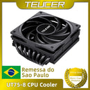 Refrigerador de CPU TEUCER UT-75, 8 tubos de calor Tiny Titan, com ventilador silencioso PWM 800-2400RPM para AM4/AM5/ e LGA 1700/115X/1200/2011