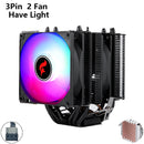 ⚔️ HNHU Dual Tower RGB (Preto/Branco) – Cooler CPU 6 Heatpipes Ultra Silencioso | Intel & AMD