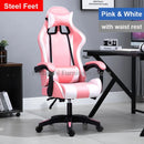 🎮🔥 Cadeira Gamer Reclinável com Encosto de Cabeça e Apoio Lombar – Altura Ajustável, Confortável, Escritório & Setup Gamer