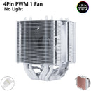 ⚔️ HNHU Dual Tower RGB (Preto/Branco) – Cooler CPU 6 Heatpipes Ultra Silencioso | Intel & AMD