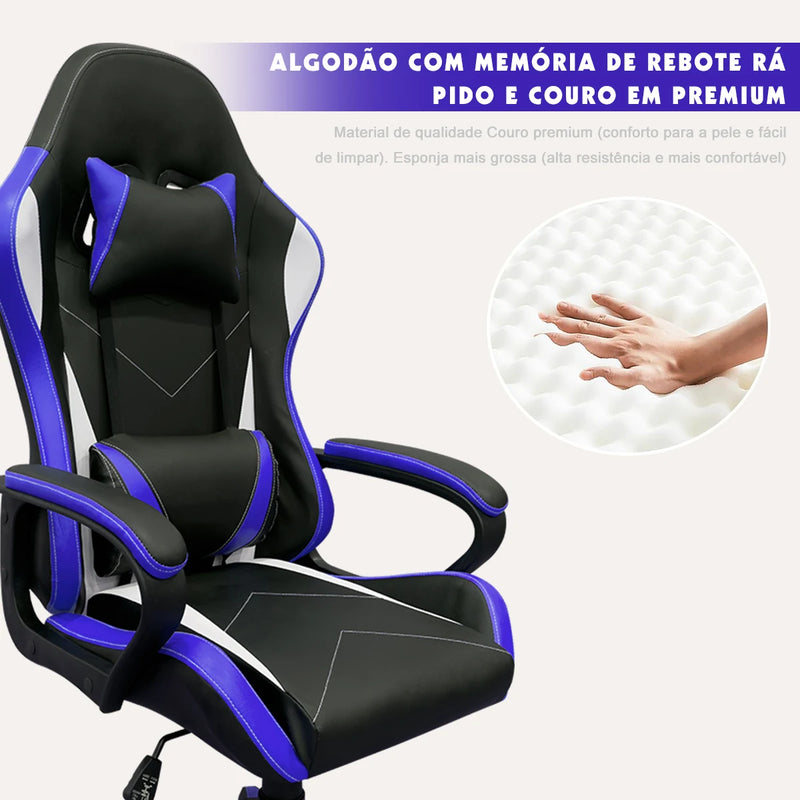 🪑 Cadeira Ergonômica Giratória para Escritório – Conforto, Mobilidade e Design Moderno