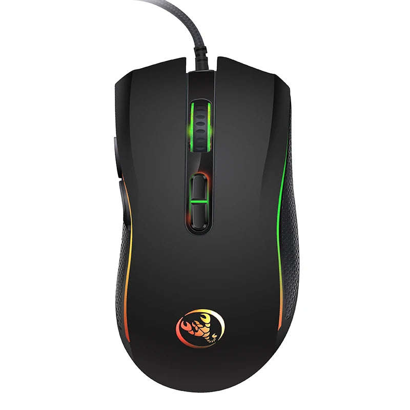 🖱️ Mouse Gamer com Fio – 7 Botões • 3200 DPI • LED Multicor