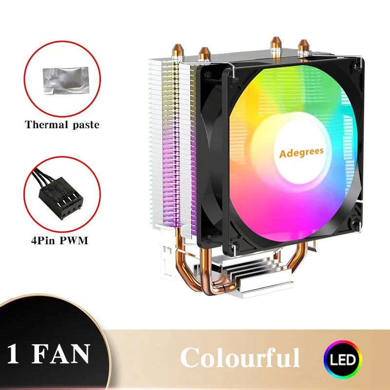 Refrigerador de ar da cpu x79 x99 3pin pwm 4pin silencioso ventilador de refrigeração do processador para intel lga 1151 1155 1200 1700 2011 amd am3 am4 pc radiador