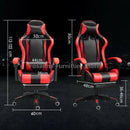 🎮🔥 Cadeira Gamer Reclinável com Encosto de Cabeça e Apoio Lombar – Altura Ajustável, Confortável, Escritório & Setup Gamer