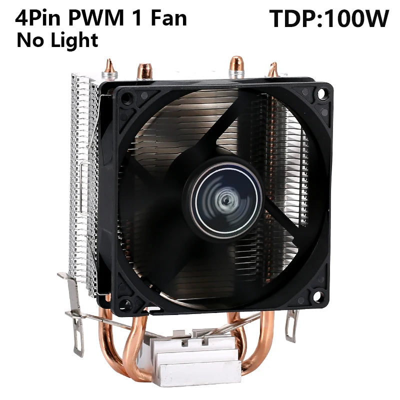Ventilador cooler eficiente para cpu, 90mm, 4 pinos/pwm, pc, tipo torre, radiador, 2/4/6, instalação de tubo de calor lga2011 x79 x99 115x1200 1700 amd am3 am4
