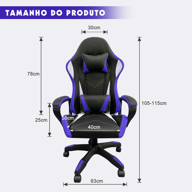 🪑 Cadeira Ergonômica Giratória para Escritório – Conforto, Mobilidade e Design Moderno