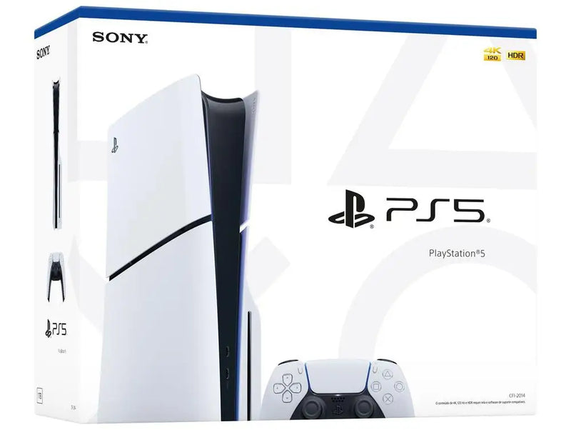 PlayStation 5 Slim 2025 1TB 1 Controle Branco Sony