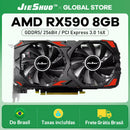 🎮 Placa de Vídeo Jieshuo Original AMD Radeon RX 590 8GB GDDR5 – PCI-E 3.0 x16