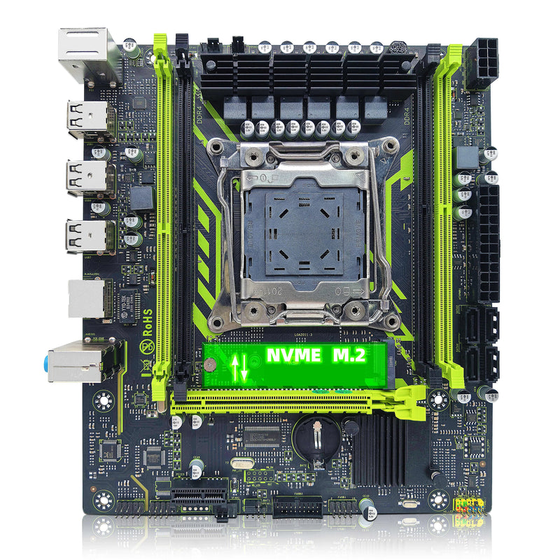 🧩 Kit ZSUS X99-8D4 – Placa-Mãe + Xeon E5-2650 V4 + 16GB DDR4 | Suporte NVMe M.2 | LGA2011-3