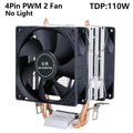 Ventilador cooler eficiente para cpu, 90mm, 4 pinos/pwm, pc, tipo torre, radiador, 2/4/6, instalação de tubo de calor lga2011 x79 x99 115x1200 1700 amd am3 am4