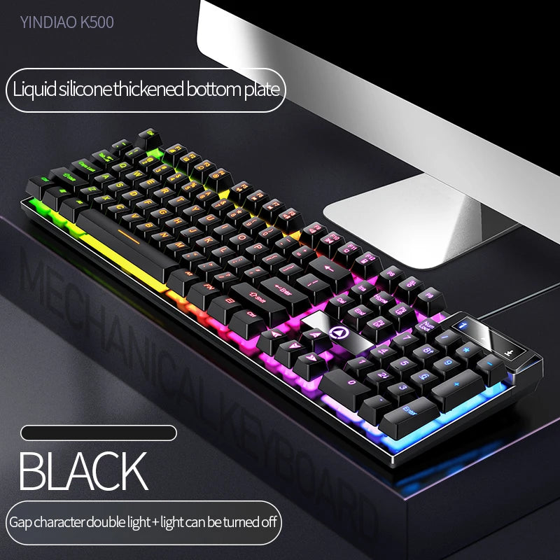 🎮🔥 TECLADO GAMER HARDCORE 104 TECLAS • RGB RAINBOW EXPLOSIVO • FEEL MECÂNICO • E-SPORTS DE ALTA PERFORMANCE