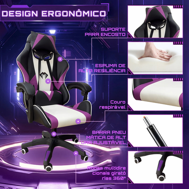 🐍 Cadeira Gamer Ergonômica Profissional Python Fly – Edição 2025