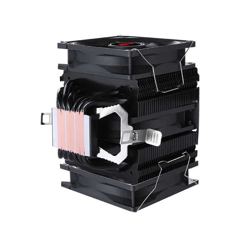 ⚔️ HNHU Dual Tower RGB (Preto/Branco) – Cooler CPU 6 Heatpipes Ultra Silencioso | Intel & AMD