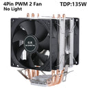 Ventilador cooler eficiente para cpu, 90mm, 4 pinos/pwm, pc, tipo torre, radiador, 2/4/6, instalação de tubo de calor lga2011 x79 x99 115x1200 1700 amd am3 am4