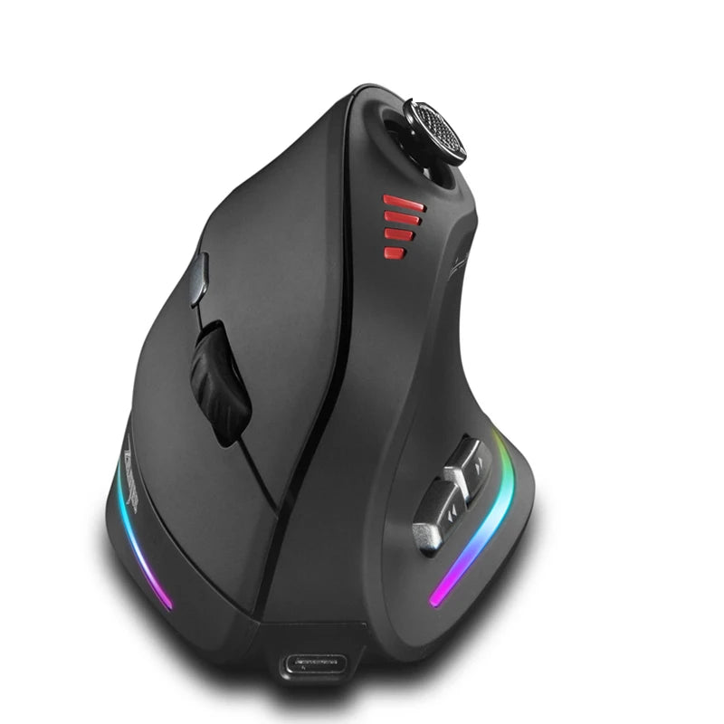 🖱️⚡ Mouse Gamer Vertical RGB Jomaa – 24000 DPI, Botões Programáveis, Sem Fio/Com Fio, Ergonomia Pro E-Sports ⚡🖱️