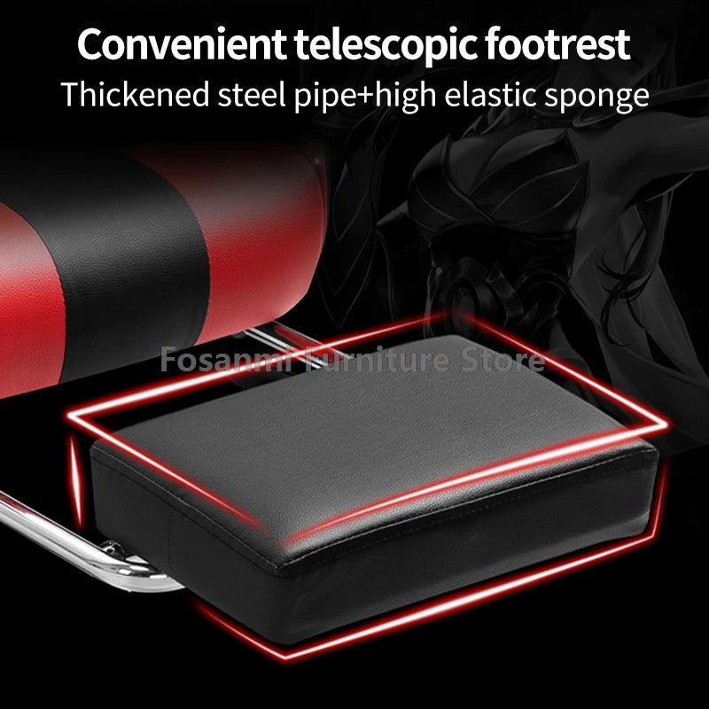 🎮🔥 Cadeira Gamer Reclinável com Encosto de Cabeça e Apoio Lombar – Altura Ajustável, Confortável, Escritório & Setup Gamer