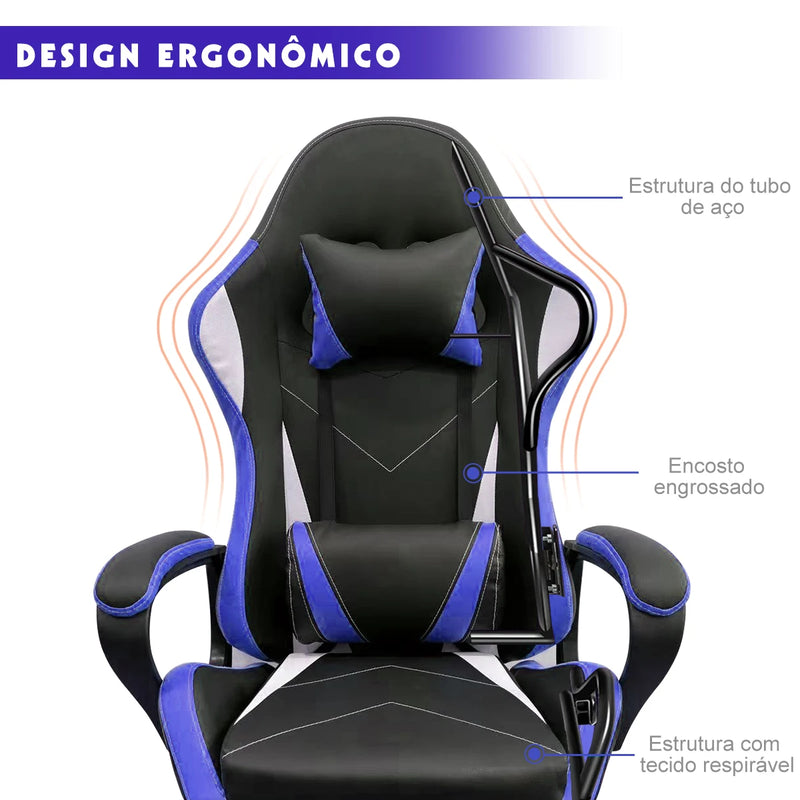 🪑 Cadeira Ergonômica Giratória para Escritório – Conforto, Mobilidade e Design Moderno
