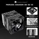 Thermalright Peerless Assassin 120 SE V2 Radiador de resfriamento de ar para caixa de computador, suporte LGA1851/1700/AM5/AM4 com ventilador 120x120x28mm