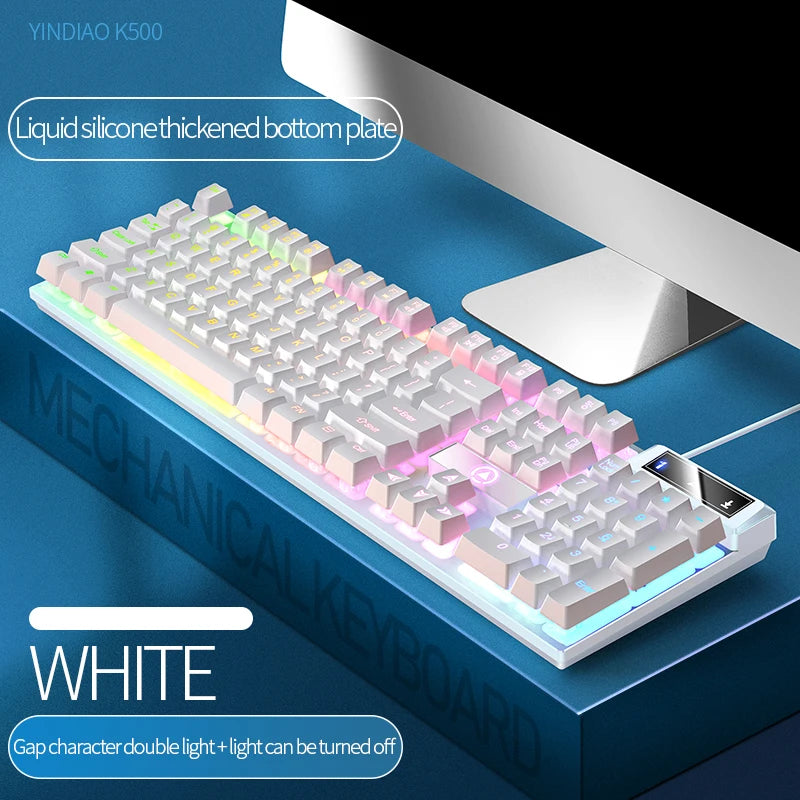 🎮🔥 TECLADO GAMER HARDCORE 104 TECLAS • RGB RAINBOW EXPLOSIVO • FEEL MECÂNICO • E-SPORTS DE ALTA PERFORMANCE