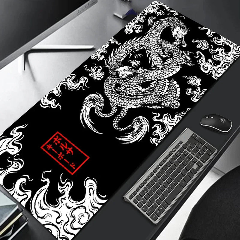 🐉 Mousepad Gamer XXL Dragão Japonês – 900x400 / 700x300 | Alta Performance + Tema Anime