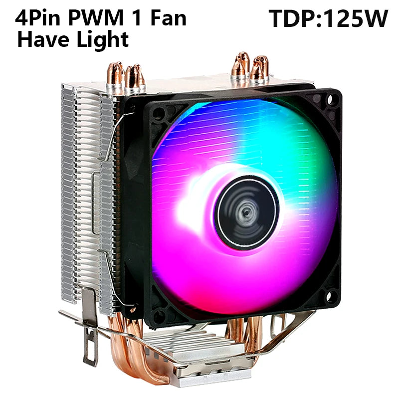 Ventilador cooler eficiente para cpu, 90mm, 4 pinos/pwm, pc, tipo torre, radiador, 2/4/6, instalação de tubo de calor lga2011 x79 x99 115x1200 1700 amd am3 am4