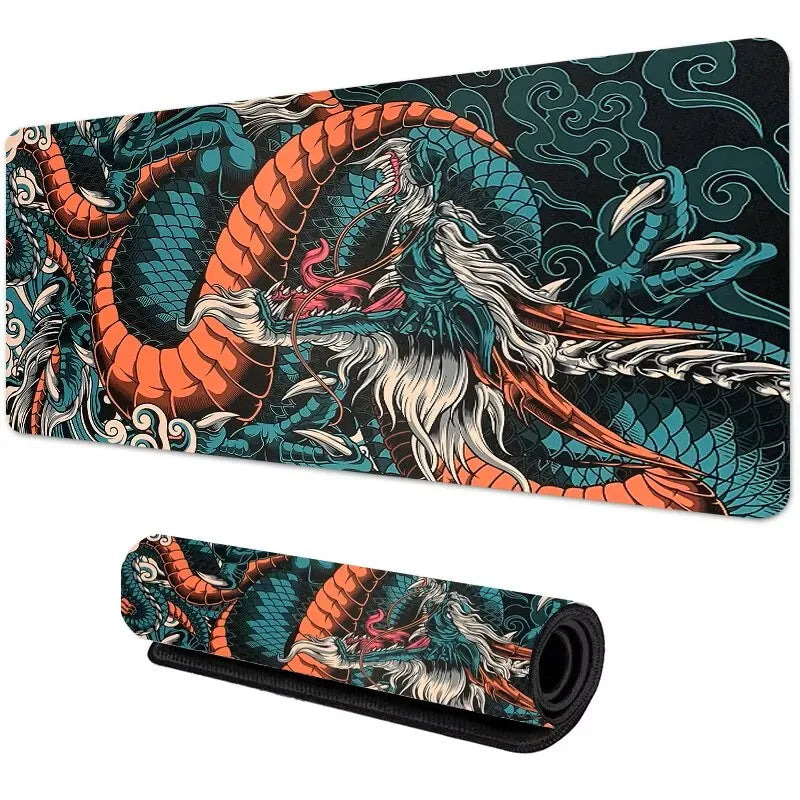 🐉 Mousepad Gamer XXL Dragão Japonês – 900x400 / 700x300 | Alta Performance + Tema Anime