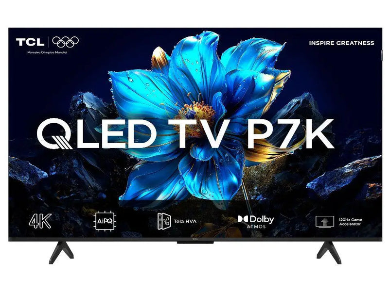 📺 Smart TV TCL 55" 4K UHD QLED 55P7K – Google TV, AiPQ, Dolby Vision, HDMI, USB