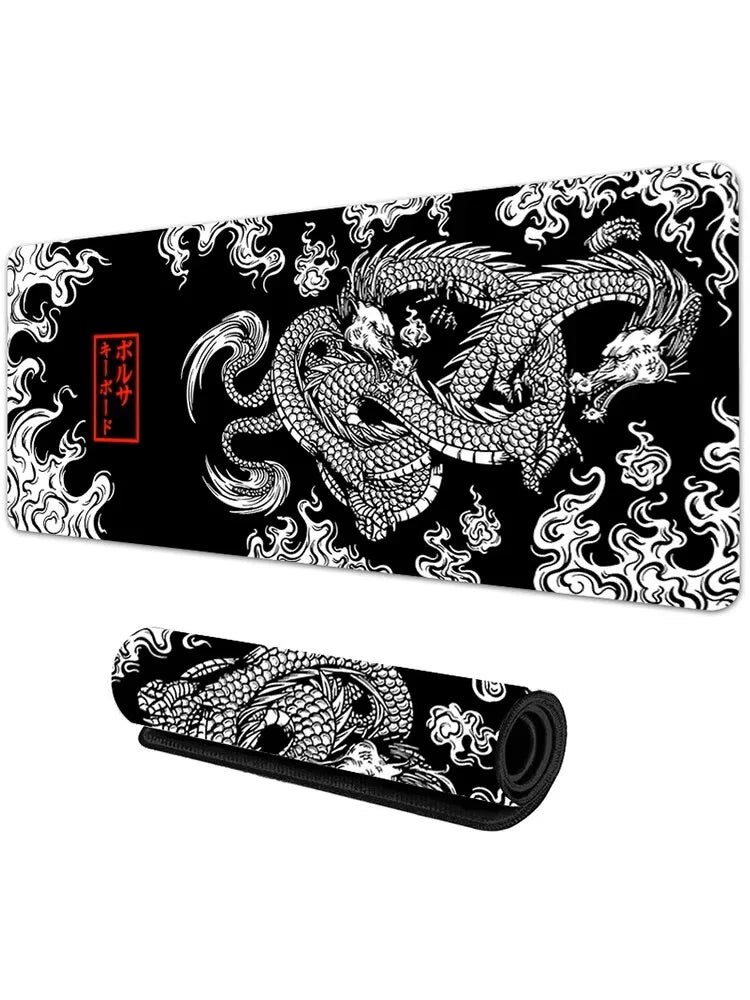 🐉 Mousepad Gamer XXL Dragão Japonês – 900x400 / 700x300 | Alta Performance + Tema Anime