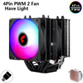 ⚔️ HNHU Dual Tower RGB (Preto/Branco) – Cooler CPU 6 Heatpipes Ultra Silencioso | Intel & AMD