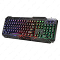 🎮✨ Combo Gamer Teclado + Mouse Ergonômico – Efeito Rainbow Crack Glow