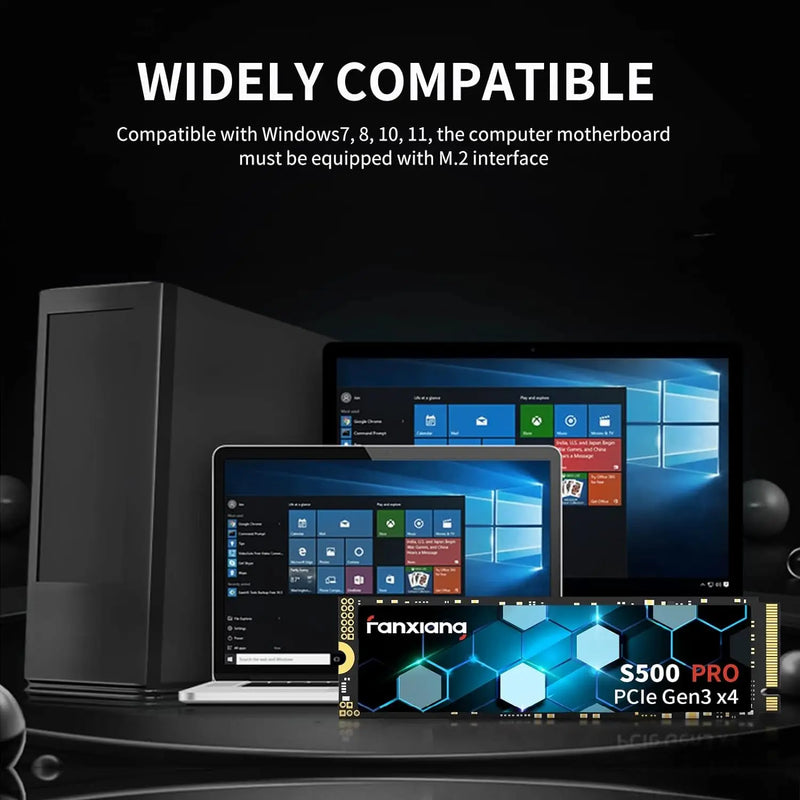 🔥⚡ SSD NVMe Fanxiang S500 Pro M.2 – 3500MB/s | 512GB / 1TB / 2TB | PCIe 3.0 Ultra Rápido p/ PC & Notebook ⚡🔥