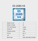 🧩 Kit Placa-Mãe X99 MOUGOL + Intel Xeon E5-2680 v4 + 16GB DDR4 (2×8GB) – M.2 NVMe