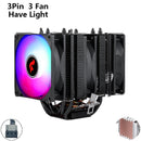 ⚔️ HNHU Dual Tower RGB (Preto/Branco) – Cooler CPU 6 Heatpipes Ultra Silencioso | Intel & AMD