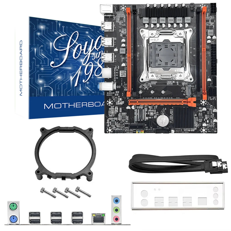 🧩 Kit SOYO X99 + Xeon E5-2680 V4 + 16GB DDR4 (2×8GB) + Suporte NVMe M.2