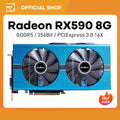 🎮 Placa de Vídeo Jieshuo Original AMD Radeon RX 590 8GB GDDR5 – PCI-E 3.0 x16