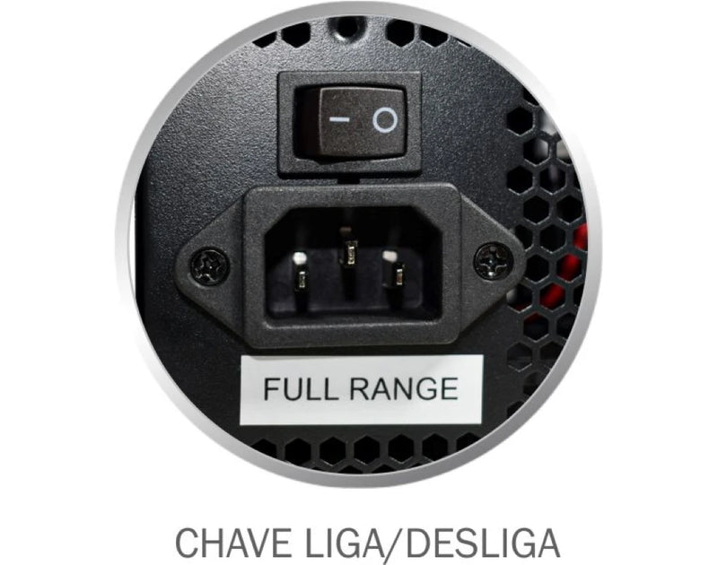 Fonte Gamer ATX 500W Real K-Mex Gaming Master EZ889 80 Plus White Pfc Ativo Bivolt Automático