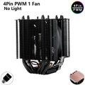 ⚔️ HNHU Dual Tower RGB (Preto/Branco) – Cooler CPU 6 Heatpipes Ultra Silencioso | Intel & AMD