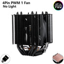 ⚔️ HNHU Dual Tower RGB (Preto/Branco) – Cooler CPU 6 Heatpipes Ultra Silencioso | Intel & AMD