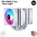 ⚔️ HNHU Dual Tower RGB (Preto/Branco) – Cooler CPU 6 Heatpipes Ultra Silencioso | Intel & AMD