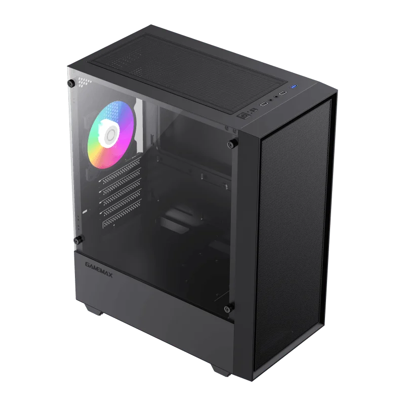 🌀💻 Gabinete Gamer Gamemax Storm BK — M-ATX | Vidro Temperado | 1 Fan Incluso