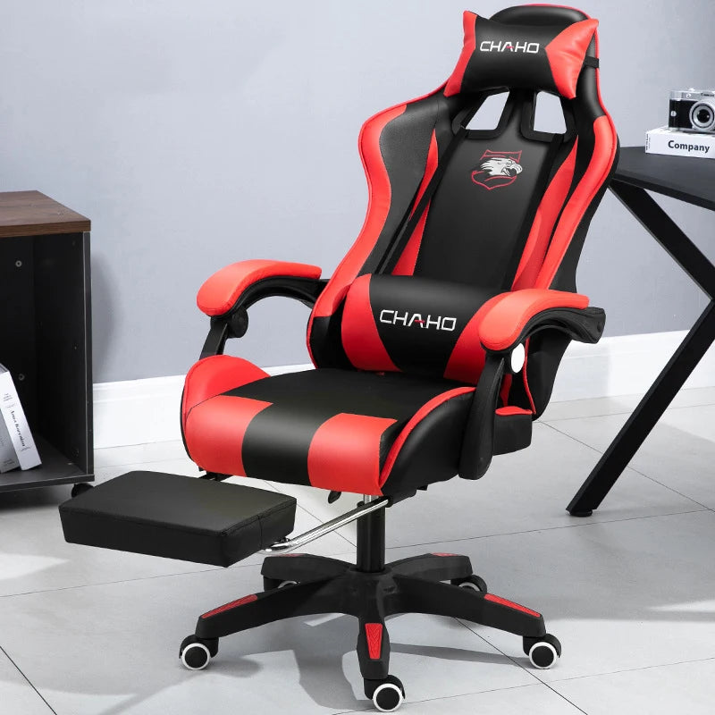 🔥🪑 Cadeira Gamer WCG Premium – Couro Racing, Conforto Extremo, Escritório & Internet Café | Alta Qualidade para Jogadores PRO