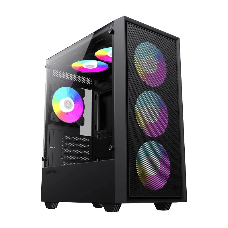 🌀💻 Gabinete Gamer Gamemax Storm BK — M-ATX | Vidro Temperado | 1 Fan Incluso